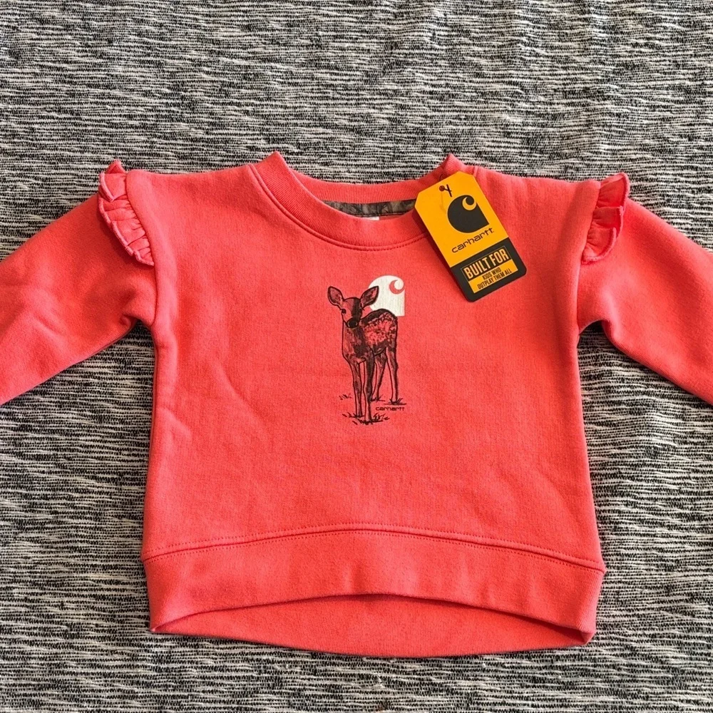 Carhartt Kids Coral Fawn Graphic Sweatshirt